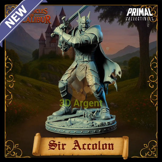 Evil Knight - Sir Accolon - Fantasy compatible D&D DragonLance Miniatures Primal
