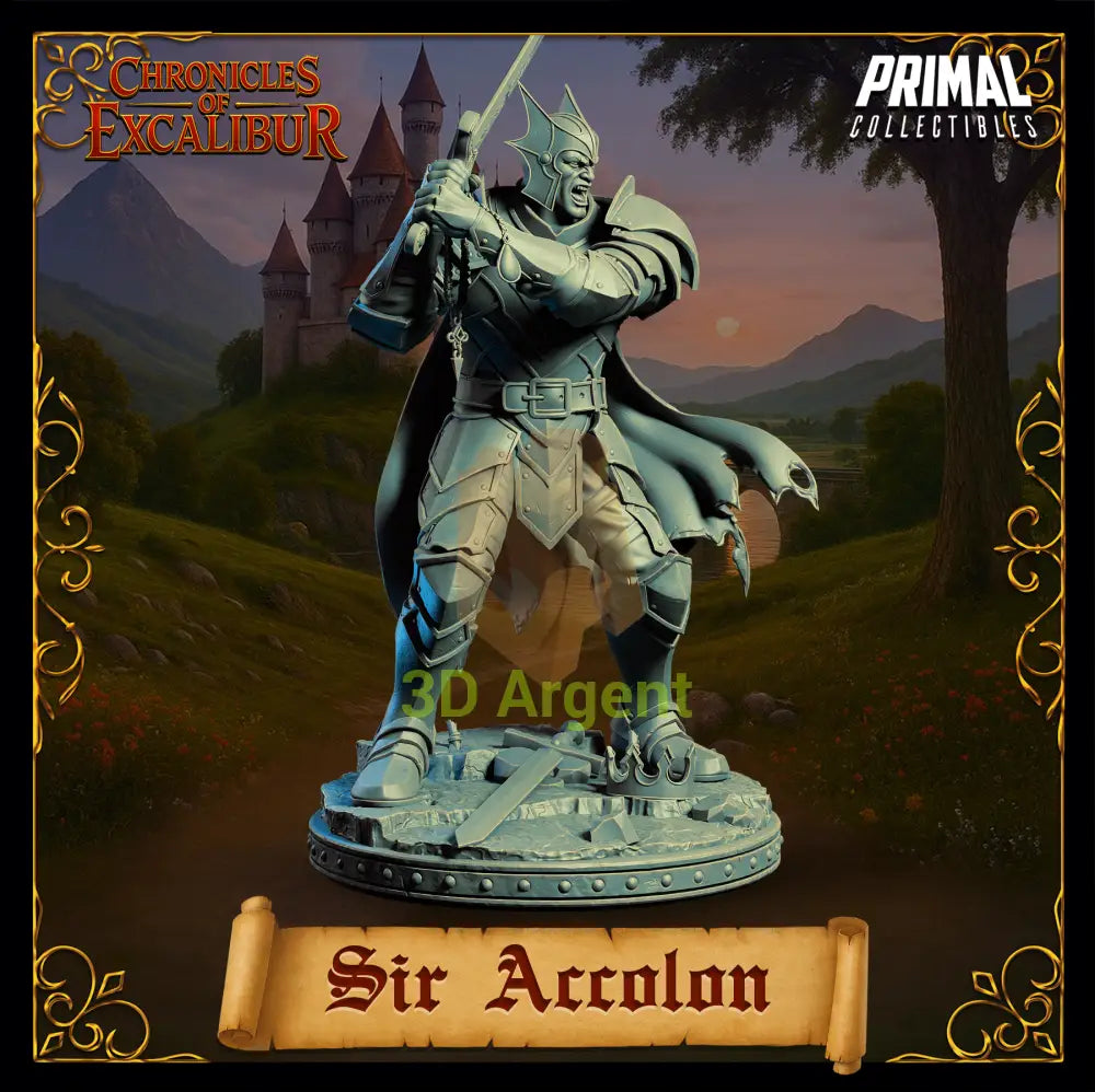 Evil Knight - Sir Accolon - Fantasy compatible D&D DragonLance Miniatures Primal
