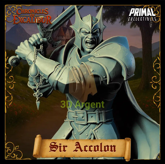 Evil Knight - Sir Accolon - Fantasy compatible D&D DragonLance Miniatures Primal