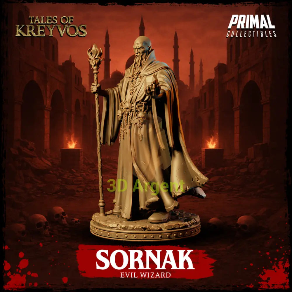 Evil Wizard Sornak - Toys & Games:Wargames & Role-Playing:Role-Playing:Dungeons & Dragons:Dungeons & Dragons