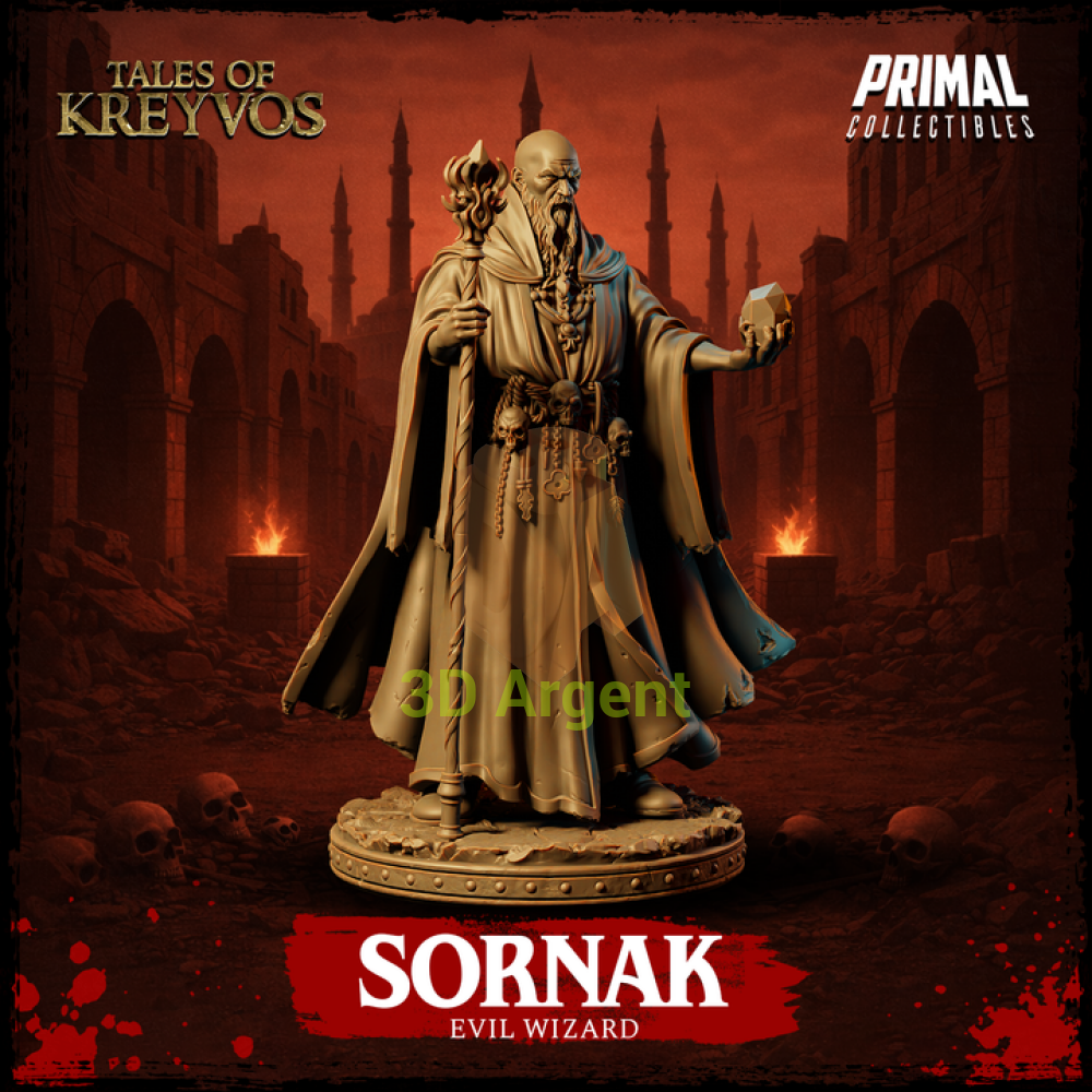Evil Wizard Sornak - Toys & Games:Wargames & Role-Playing:Role-Playing:Dungeons & Dragons:Dungeons & Dragons