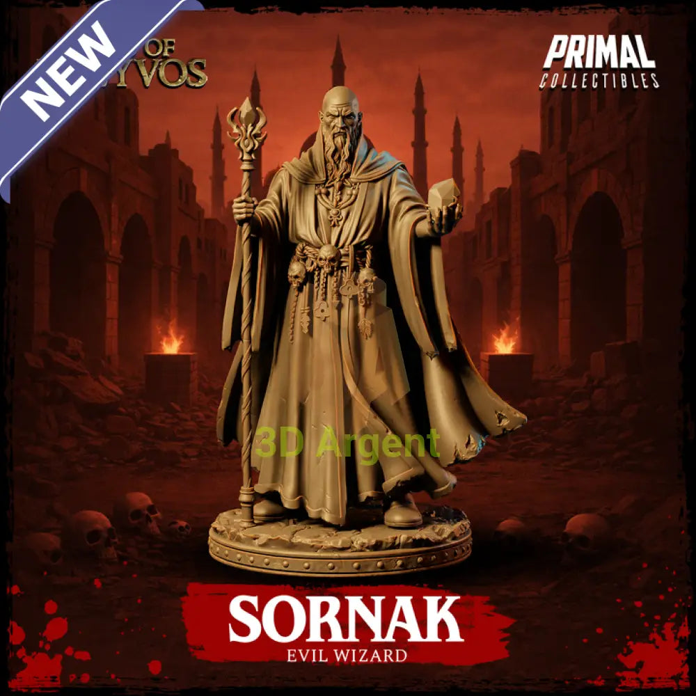 Evil Wizard Sornak - Toys & Games:Wargames & Role-Playing:Role-Playing:Dungeons & Dragons:Dungeons & Dragons