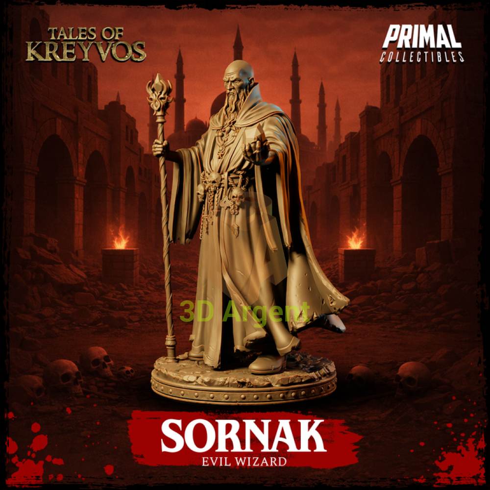 Evil Wizard Sornak - Toys & Games:Wargames & Role-Playing:Role-Playing:Dungeons & Dragons:Dungeons & Dragons