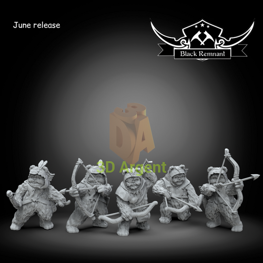 Ewok Archers- Star Wars Legion compatible 3D Printed Resin Miniatures Toys & Games:Wargames & Role-Playing:Star Wars