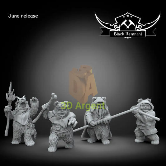Ewok Heroes - Star Wars Legion compatible 3D Printed Resin Miniatures Toys & Games:Wargames & Role-Playing:Star Wars