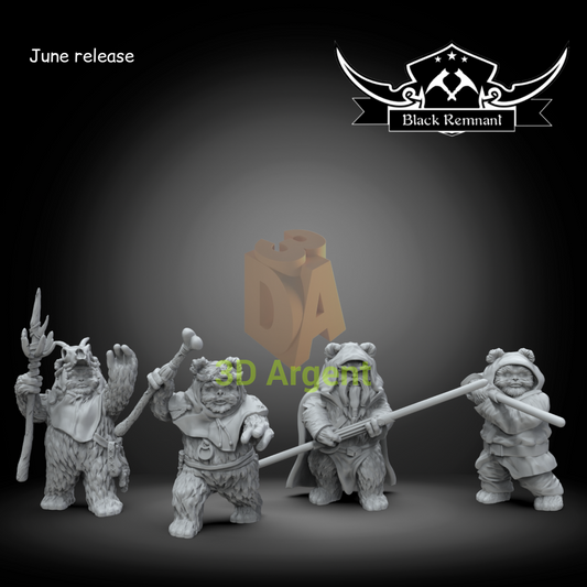 Ewok Heroes - Star Wars Legion compatible 3D Printed Resin Miniatures Toys & Games:Wargames & Role-Playing:Star Wars