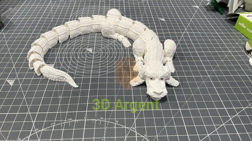 Falkor Luck Dragon Articulated 3D Printed Toy Collectables:Fantasy Myth & Magic:Mythical Creatures:Dragons