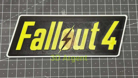 Fallout 4 Logo - 3D Printed Sign Collectables:Science Fiction Collectables:Other Science Fiction Items