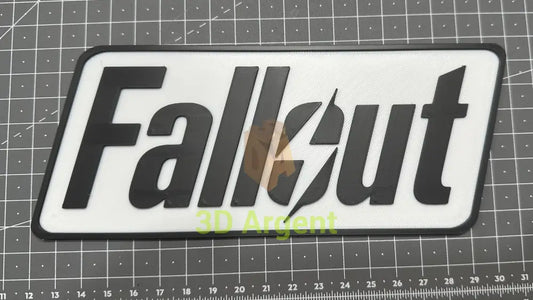 Fallout Logo - 3D Printed Sign Collectables:Science Fiction Collectables:Other Science Fiction Items