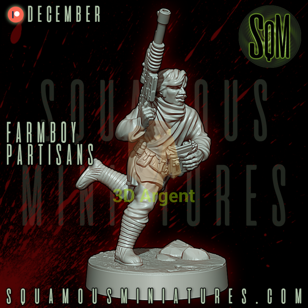 Farmboy Partisans Star Wars Legion compatible 3D Resin Miniatures Squamous Toys & Games:Wargames & Role-Playing:Star