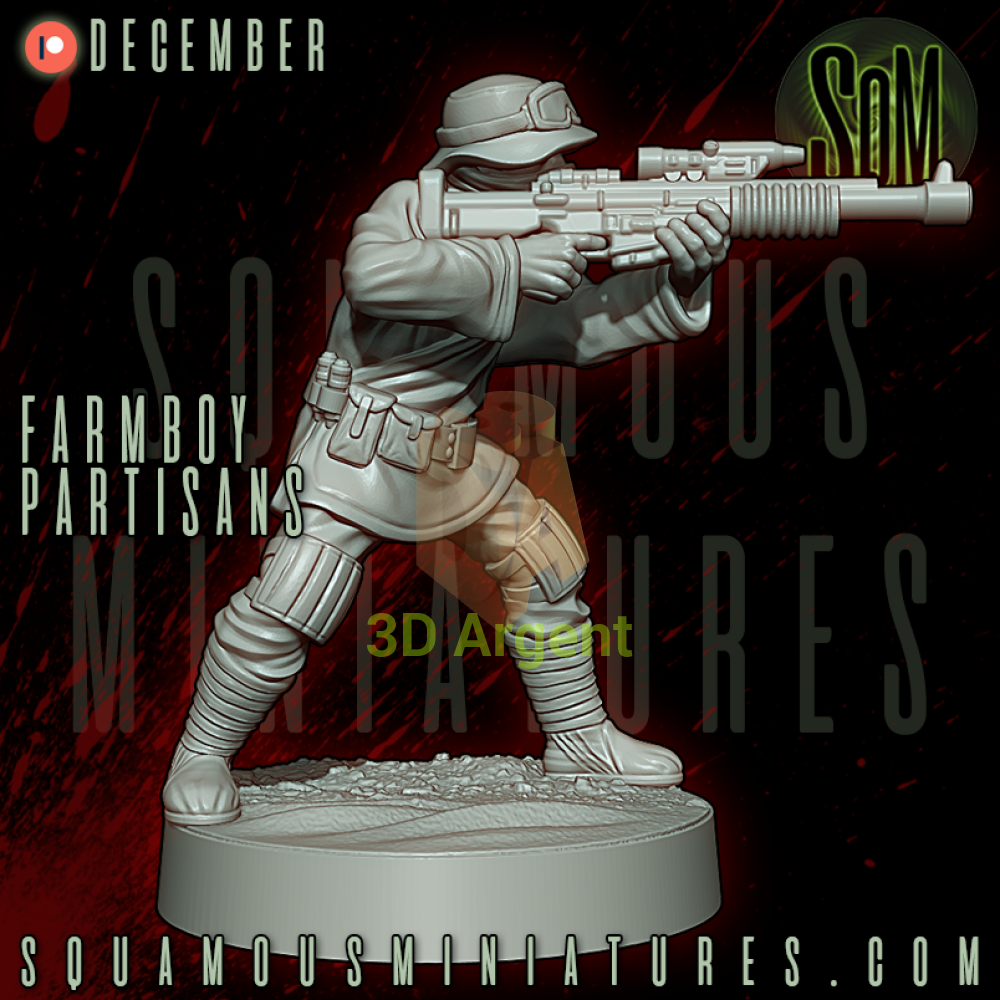 Farmboy Partisans Star Wars Legion compatible 3D Resin Miniatures Squamous Toys & Games:Wargames & Role-Playing:Star