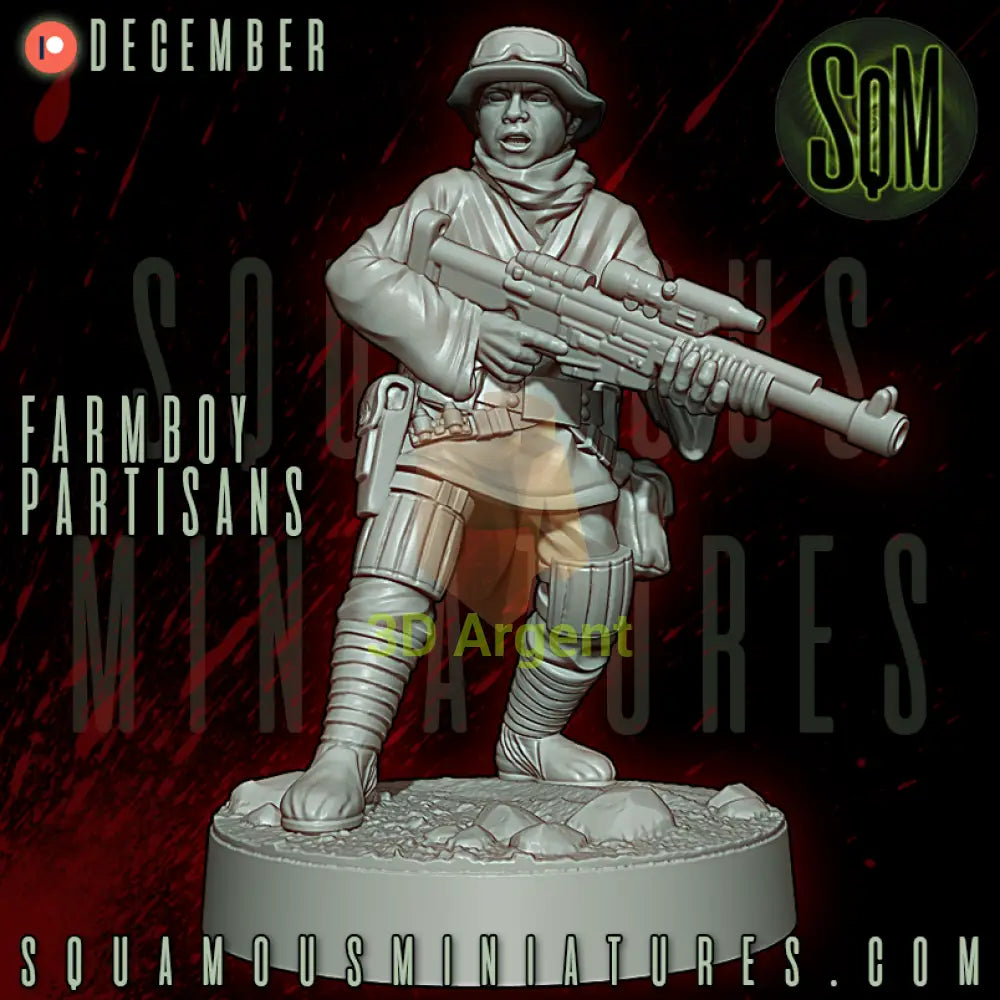Farmboy Partisans Star Wars Legion compatible 3D Resin Miniatures Squamous Toys & Games:Wargames & Role-Playing:Star