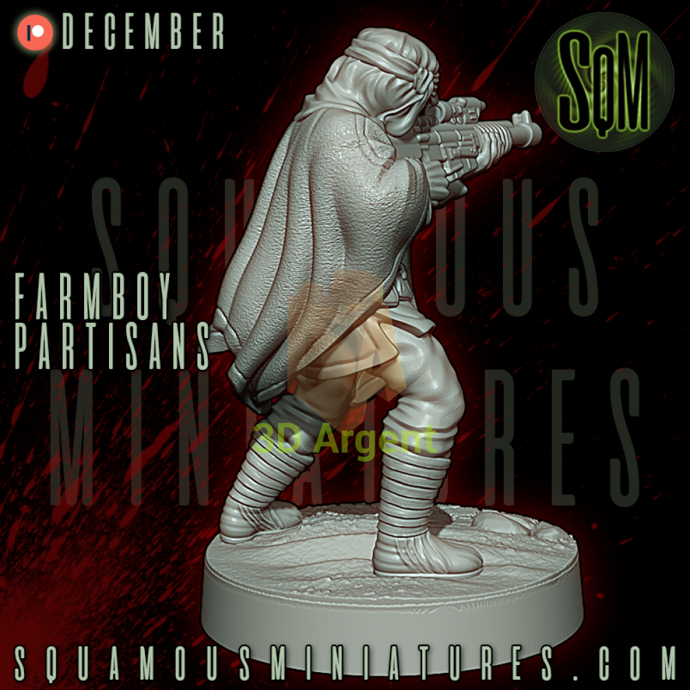 Farmboy Partisans Star Wars Legion compatible 3D Resin Miniatures Squamous Toys & Games:Wargames & Role-Playing:Star
