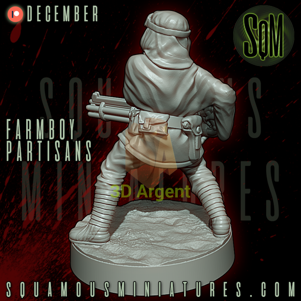 Farmboy Partisans Star Wars Legion compatible 3D Resin Miniatures Squamous Toys & Games:Wargames & Role-Playing:Star