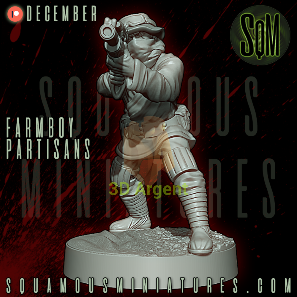 Farmboy Partisans Star Wars Legion compatible 3D Resin Miniatures Squamous Toys & Games:Wargames & Role-Playing:Star