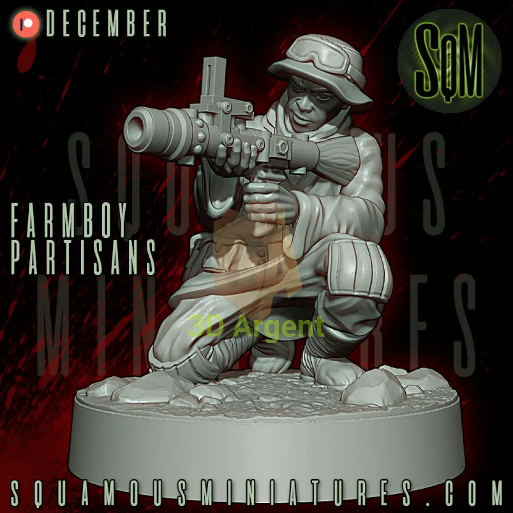 Farmboy Partisans Star Wars Legion compatible 3D Resin Miniatures Squamous Toys & Games:Wargames & Role-Playing:Star