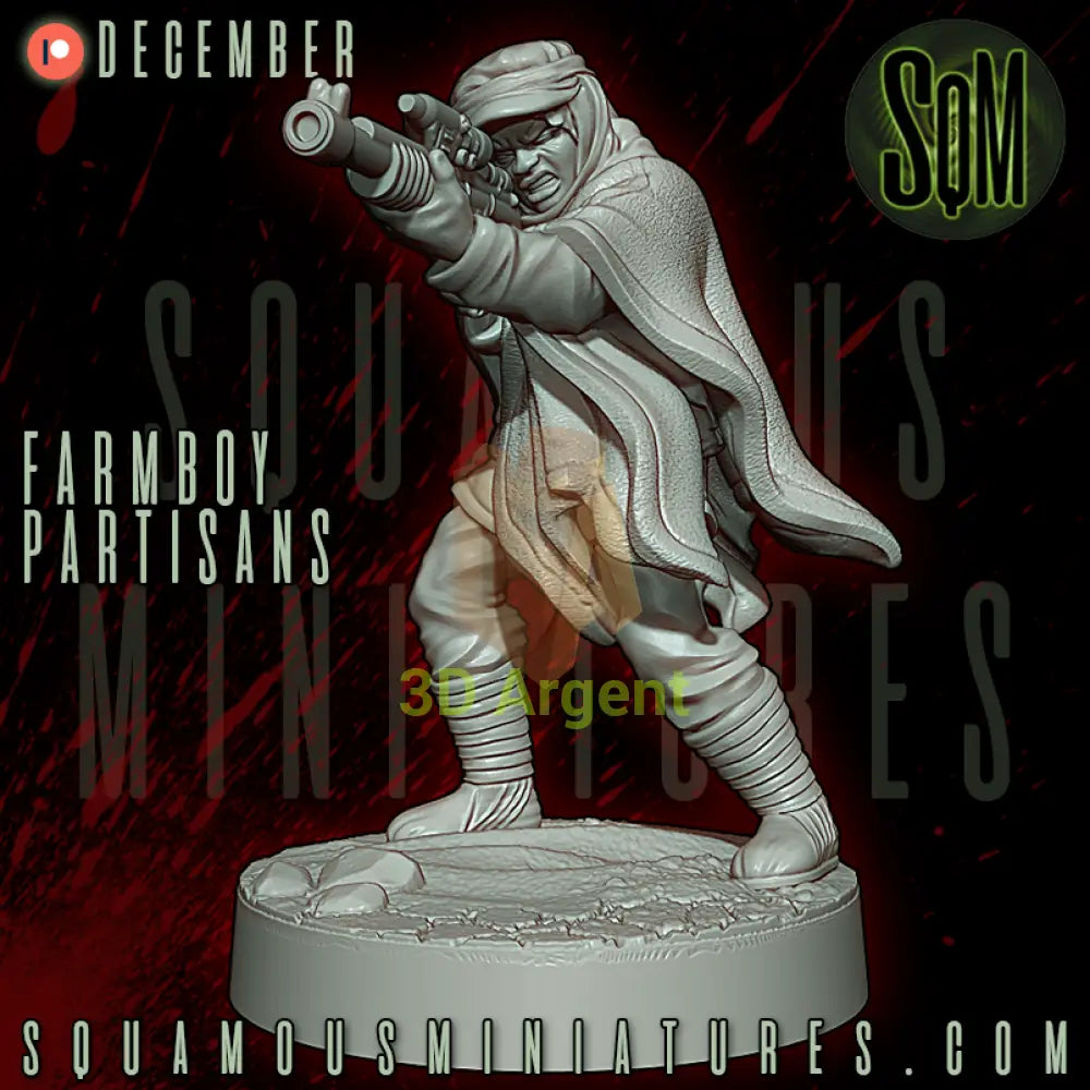 Farmboy Partisans Star Wars Legion compatible 3D Resin Miniatures Squamous Toys & Games:Wargames & Role-Playing:Star