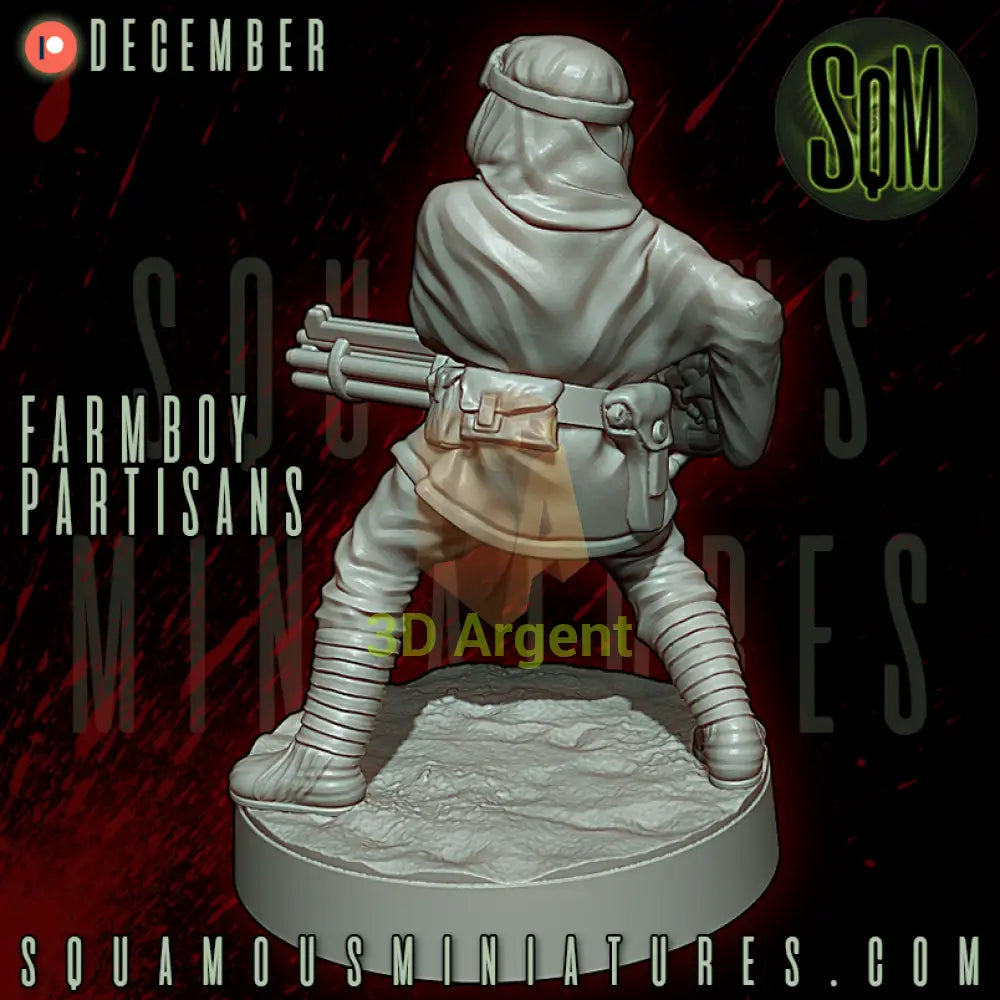 Farmboy Partisans Star Wars Legion compatible 3D Resin Miniatures Squamous Toys & Games:Wargames & Role-Playing:Star