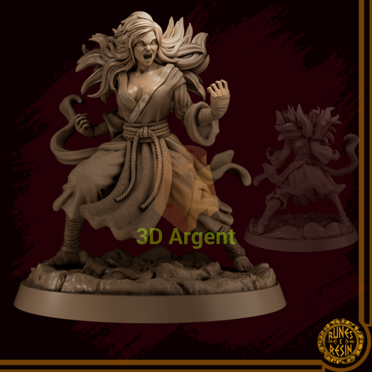 Fei Ling - Monastery of Misguided Discipline - Runes & Resin 75mm Miniature - Toys & Games:Wargames &