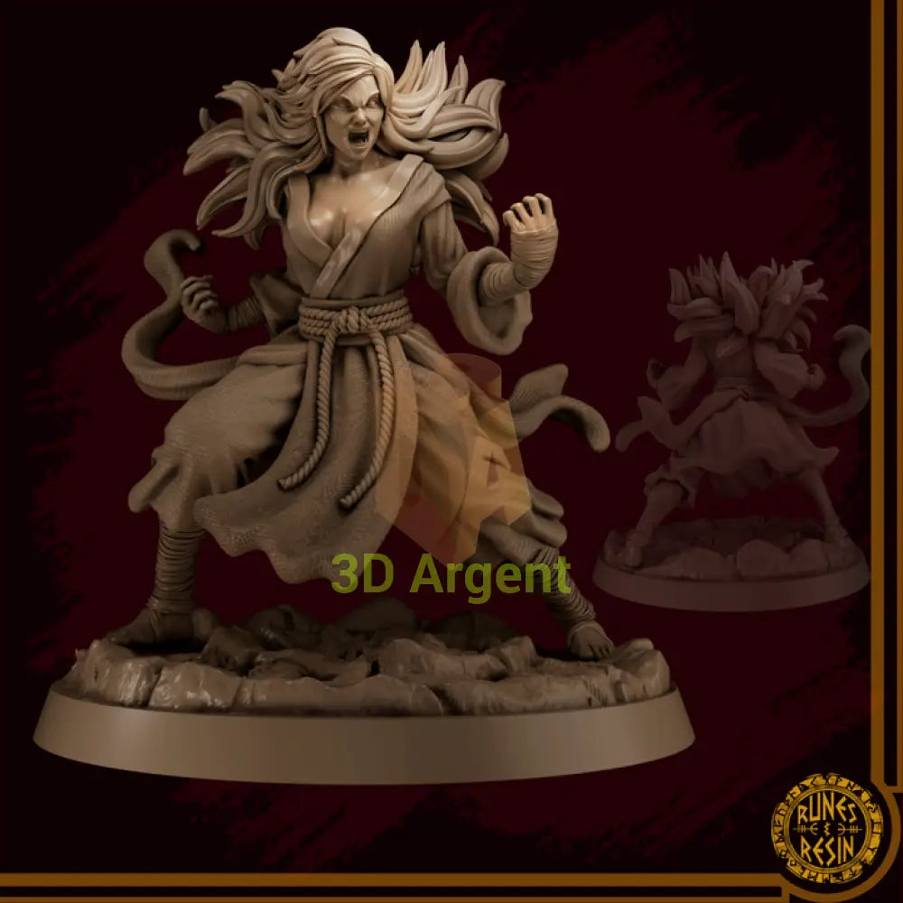 Fei Ling - Monastery of Misguided Discipline - Runes & Resin 75mm Miniature - Toys & Games:Wargames &