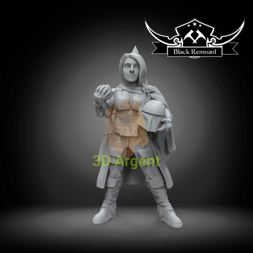 Female Boba Fett - Star Wars Legion compatible 3D Printed Resin Miniatures Toys & Games:Wargames & Role-Playing:Star