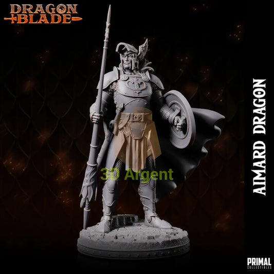 Fighter - Aimard Dragon - Fantasy compatible D&D DragonLance Miniatures Primal 32mm Toys & Games:Wargames &