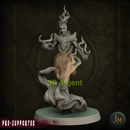 Fire Elemental - Dungeons and Dragons (D&D) DragonLance Frostgrave Fantasy 3D Printed Resin Miniatures Toys &