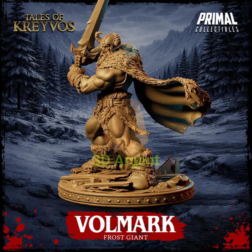 Frost Giant - Volmark - Fantasy compatible D&D DragonLance Miniatures Primal