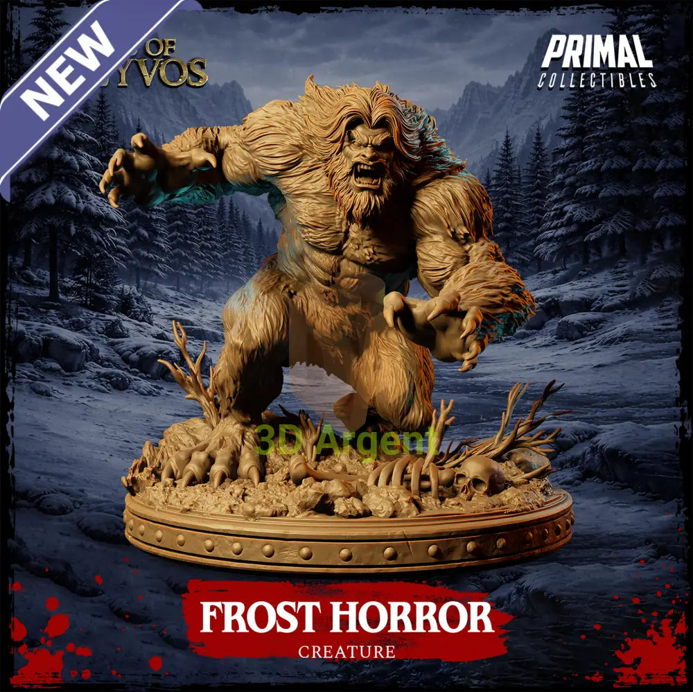 Frost Horror Creature - Tales of Kreyvos - D&D Resin Miniature - Toys & Games:Wargames &