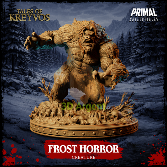 Frost Horror Creature - Tales of Kreyvos - D&D Resin Miniature - Toys & Games:Wargames &