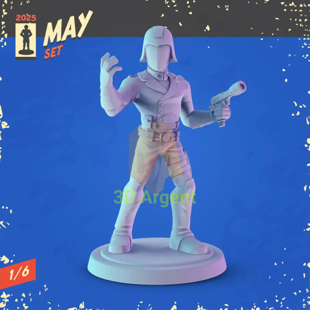 G.I. Joe Miniatures – Snake Eyes Storm Shadow Destro Cobra 32mm Resin Figures 2 Cobra Commander Toys & Games:Wargames &