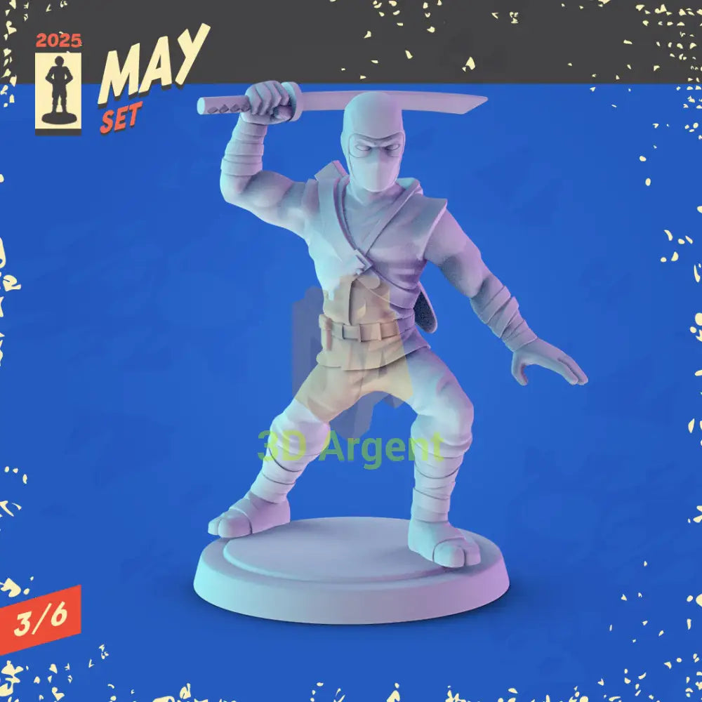 G.I. Joe Miniatures – Snake Eyes Storm Shadow Destro Cobra 32mm Resin Figures 5 Storm Shadow Toys & Games:Wargames &