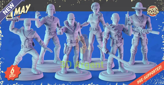G.I. Joe Miniatures – Snake Eyes Storm Shadow Destro Cobra 32mm Resin Figures All Figures Toys & Games:Wargames &