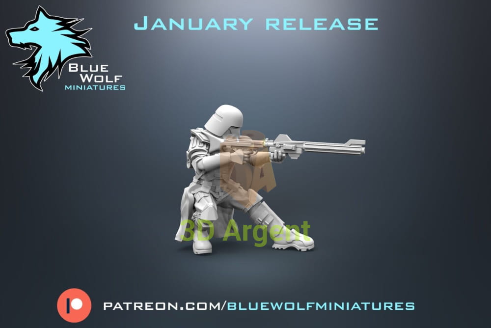 Galactic Marine Communication Gear Star Wars Legion 3D Resin BlueWolf Miniature Toys & Games:Wargames &