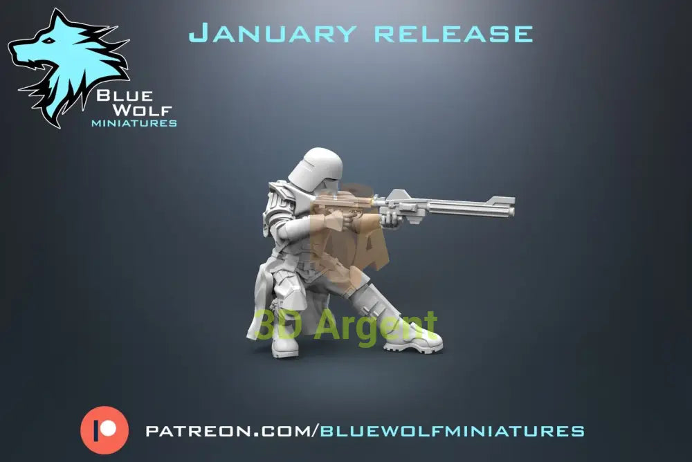 Galactic Marine Communication Gear Star Wars Legion 3D Resin BlueWolf Miniature Toys & Games:Wargames &