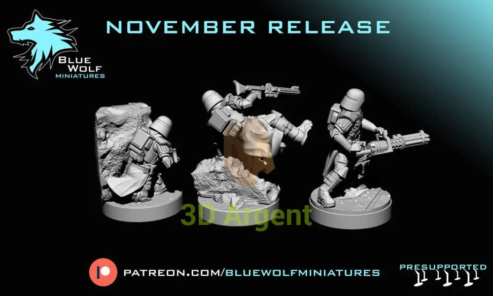 Galactic Marines- Star Wars Legion 3D Printed Resin BlueWolf Miniatures Toys & Games:Wargames & Role-Playing:Star Wars