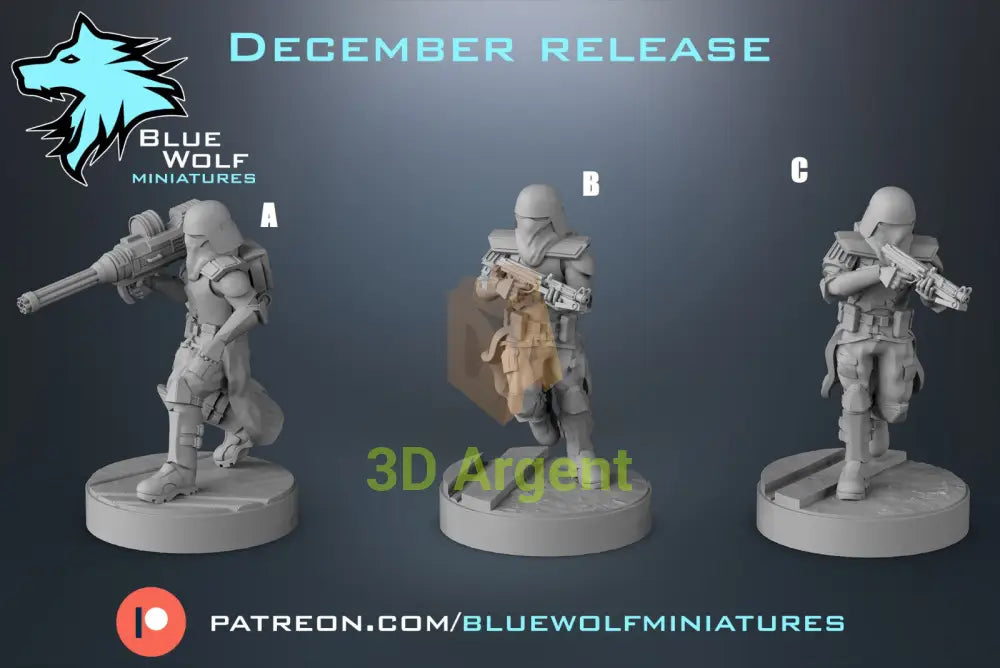 Galactic Marines v2 - Star Wars Legion 3D Printed Resin BlueWolf Miniatures A Toys & Games:Wargames & Role-Playing:Star