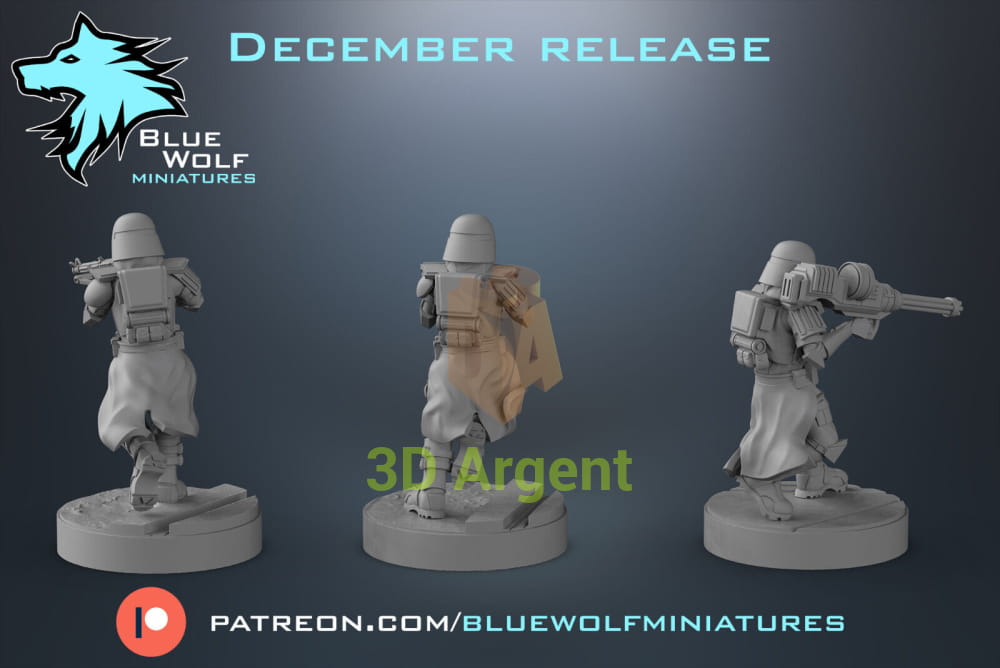 Galactic Marines v2 - Star Wars Legion 3D Printed Resin BlueWolf Miniatures Toys & Games:Wargames & Role-Playing:Star