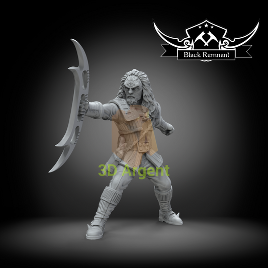 General Martok Star Trek Klingon Empire Black Remnant 3D Printed Resin Miniature