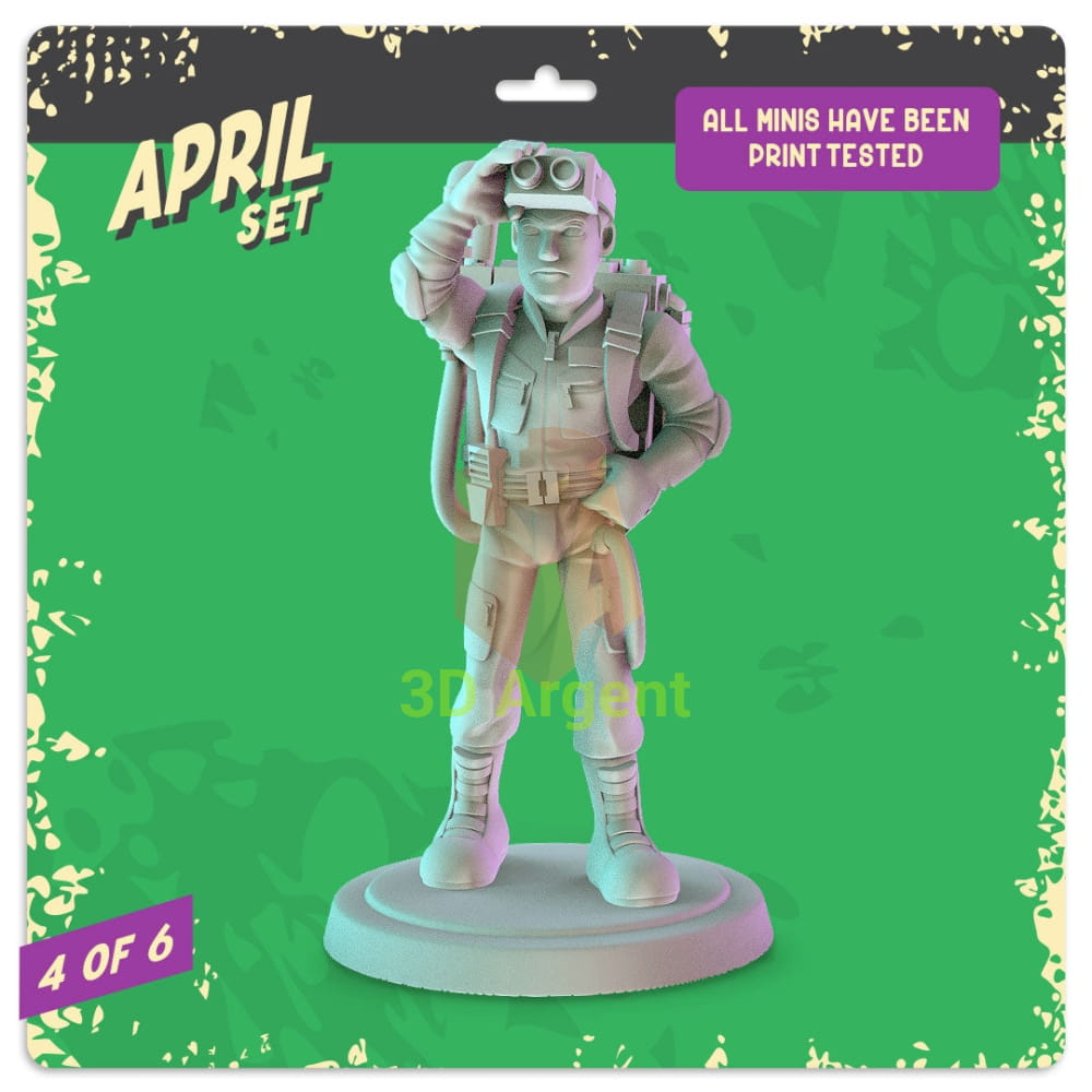 Ghostbusters Figures compatible D&D DragonLance Miniatures Pop Minis - 2 Ray Stantz - Toys & Games:Wargames &