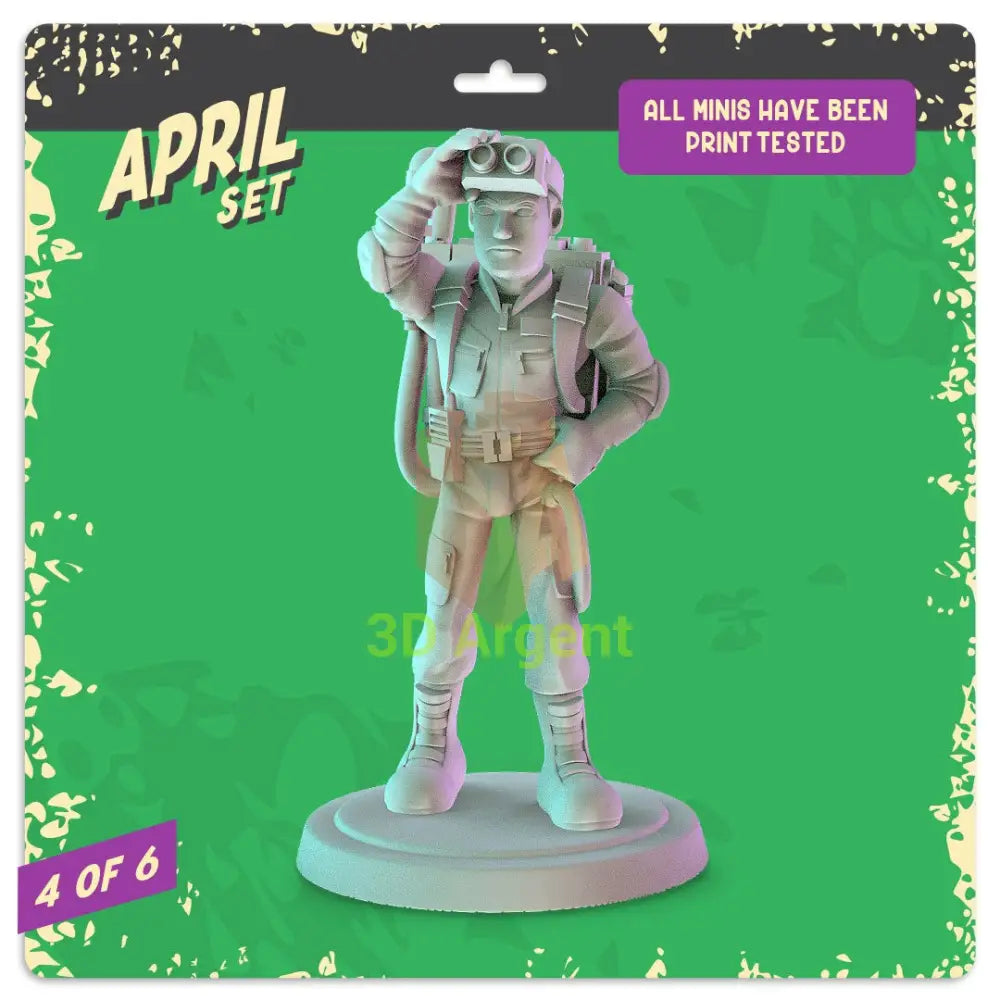 Ghostbusters Figures compatible D&D DragonLance Miniatures Pop Minis - 2 Ray Stantz - Toys & Games:Wargames &