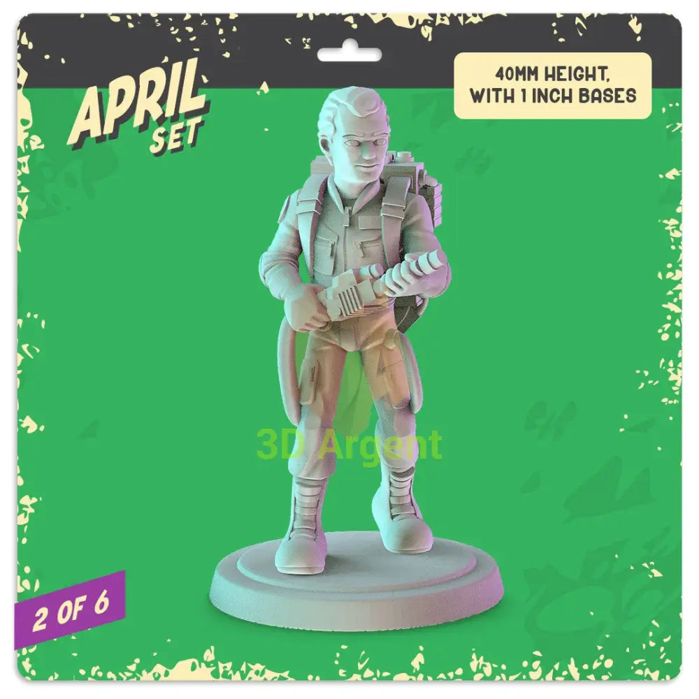 Ghostbusters Figures compatible D&D DragonLance Miniatures Pop Minis - 3 Peter Venkman - Toys & Games:Wargames &