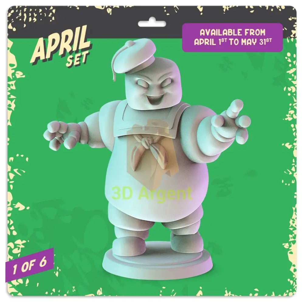 Ghostbusters Figures compatible D&D DragonLance Miniatures Pop Minis - 6 Stay Puft Marshmallow Man - Toys &