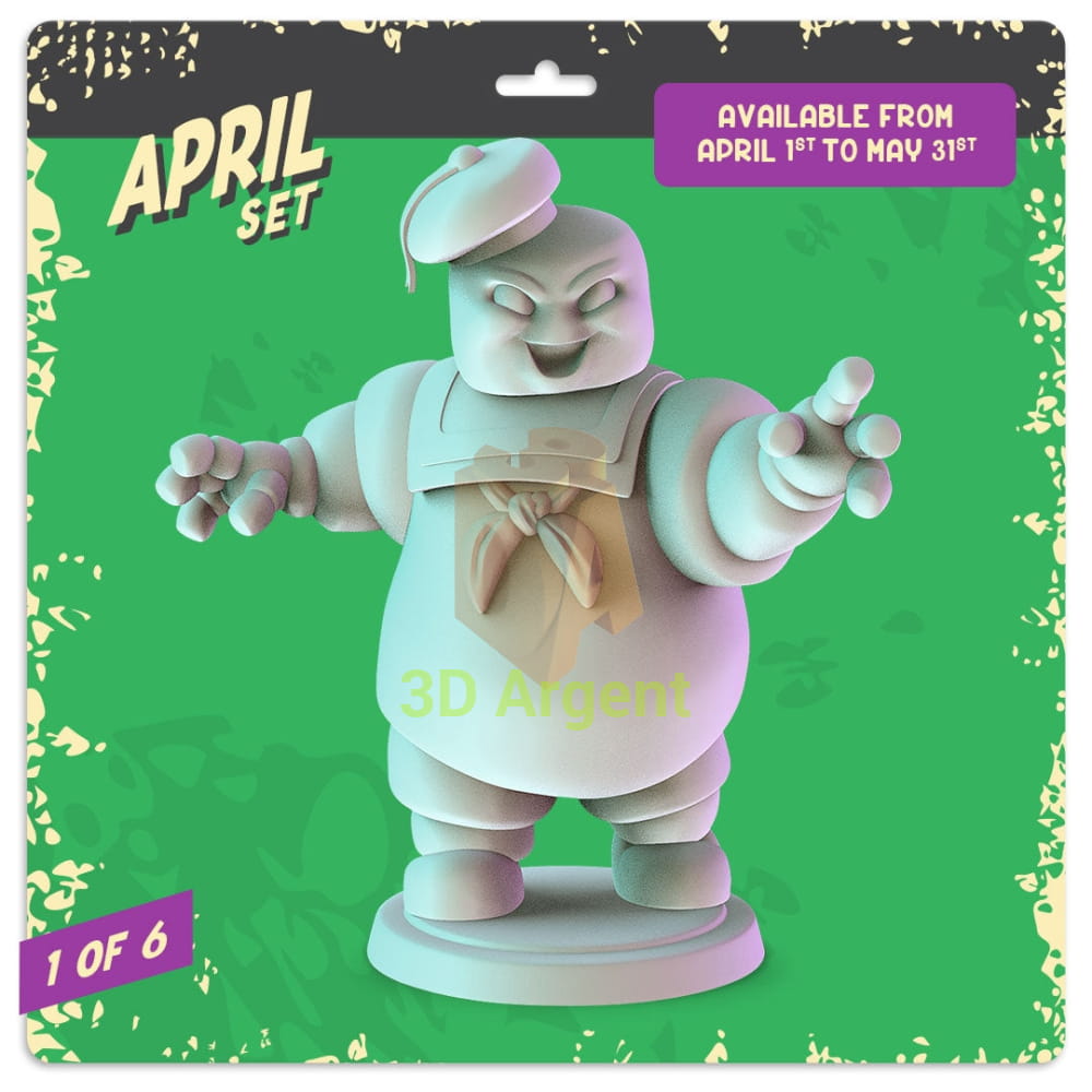Ghostbusters Figures compatible D&D DragonLance Miniatures Pop Minis - 6 Stay Puft Marshmallow Man - Toys &