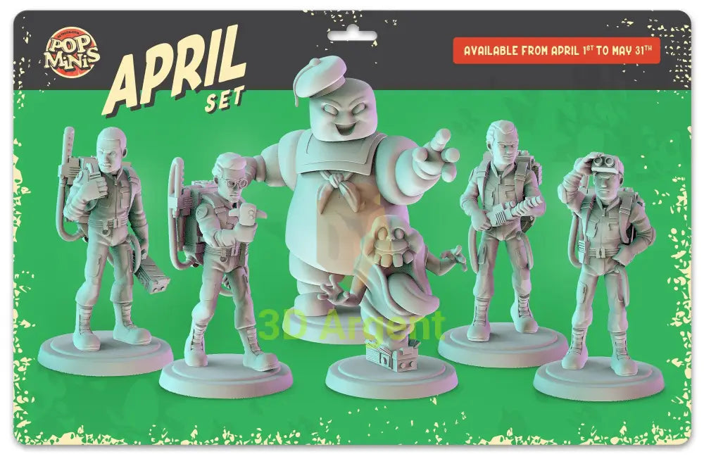Ghostbusters Figures compatible D&D DragonLance Miniatures Pop Minis - All Figures - Toys & Games:Wargames &