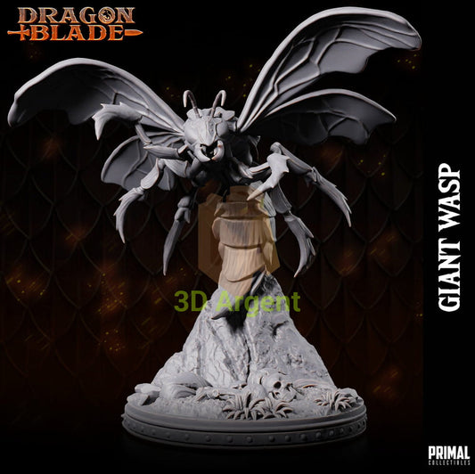 Giant Wasp A – Dragonblade – Primal Collectibles Resin Miniature - Toys & Games:Wargames &
