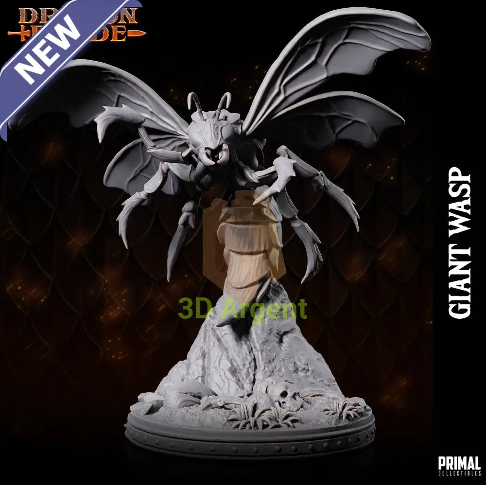 Giant Wasp A – Dragonblade – Primal Collectibles Resin Miniature - Toys & Games:Wargames &
