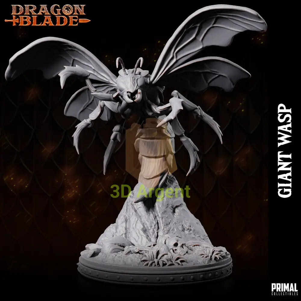 Giant Wasp A – Dragonblade – Primal Collectibles Resin Miniature - Toys & Games:Wargames &