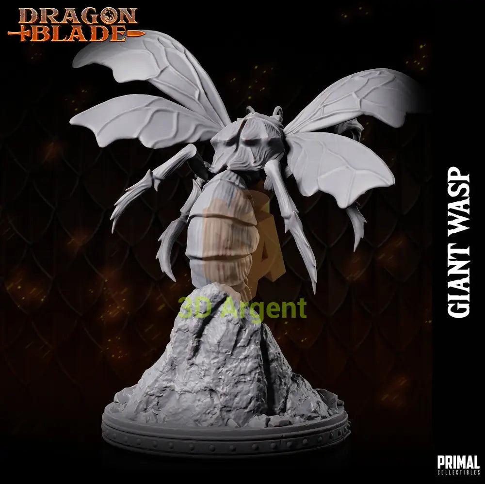 Giant Wasp A – Dragonblade – Primal Collectibles Resin Miniature - Toys & Games:Wargames &