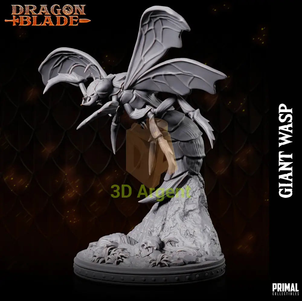 Giant Wasp A – Dragonblade – Primal Collectibles Resin Miniature - Toys & Games:Wargames &